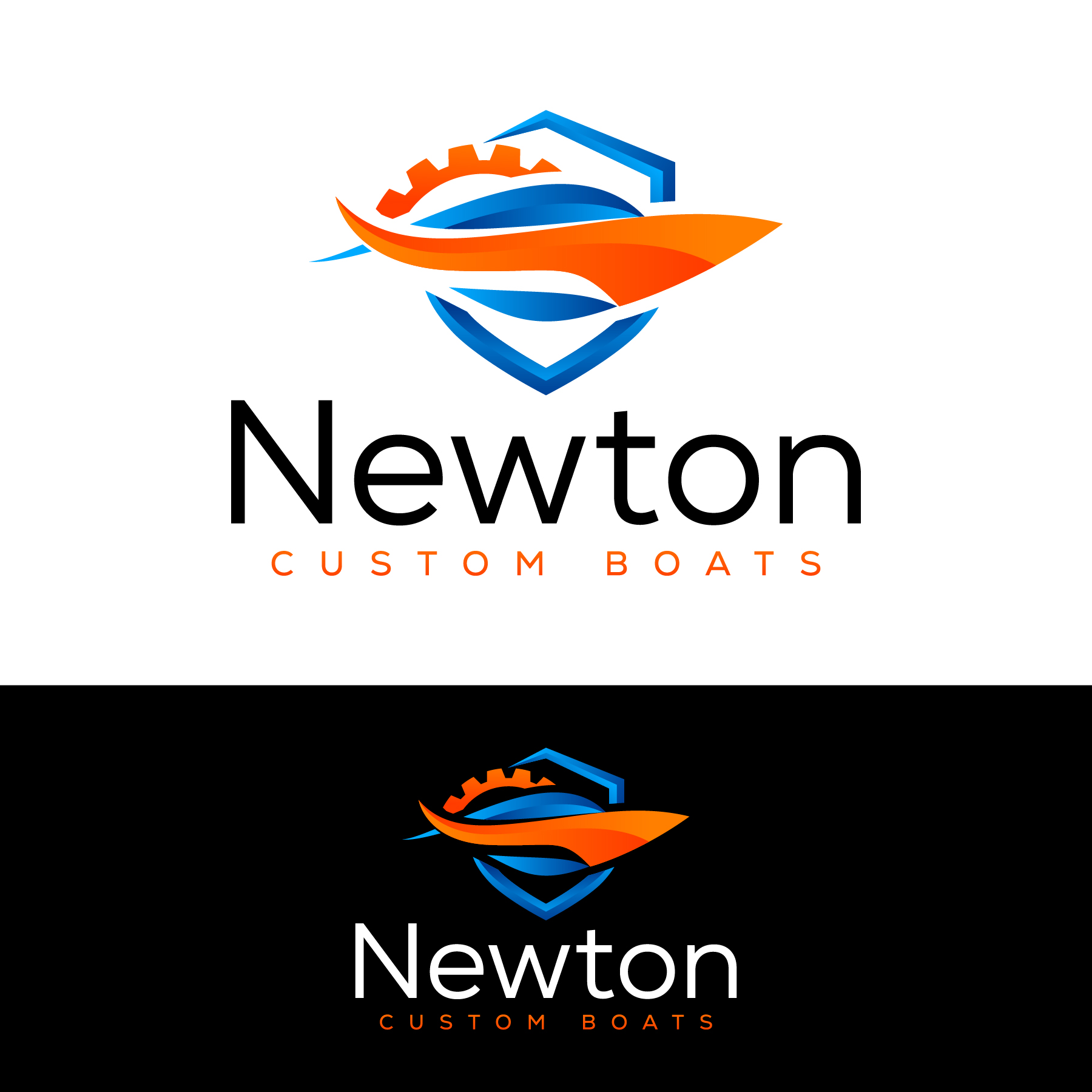 Logo Design by debdesign for Newton Custom Boats | Design #33483780