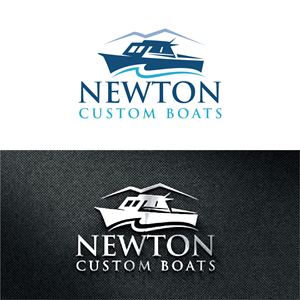 Logo Design by fly  design for Newton Custom Boats | Design: #33483893
