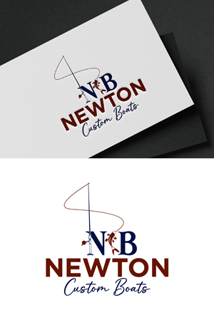 Logo Design by fly  design for Newton Custom Boats | Design: #33483984