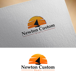 Logo Design by fly  design for Newton Custom Boats | Design: #33484144
