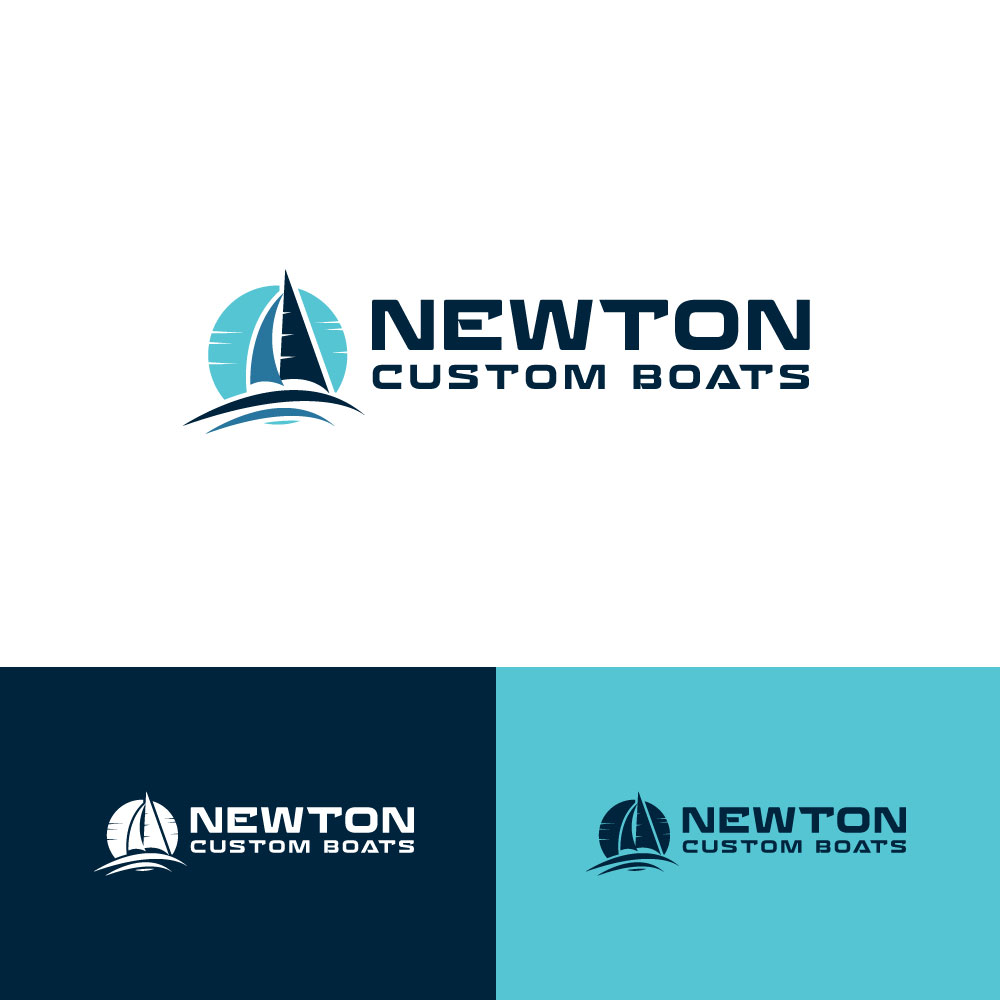 Logo Design by webeezine for Newton Custom Boats | Design #33484852