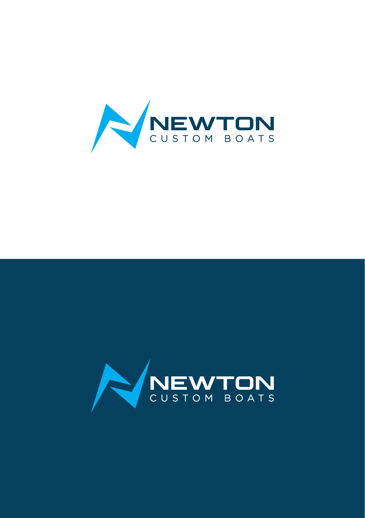 Logo Design by MX-Design for Newton Custom Boats | Design #33518128