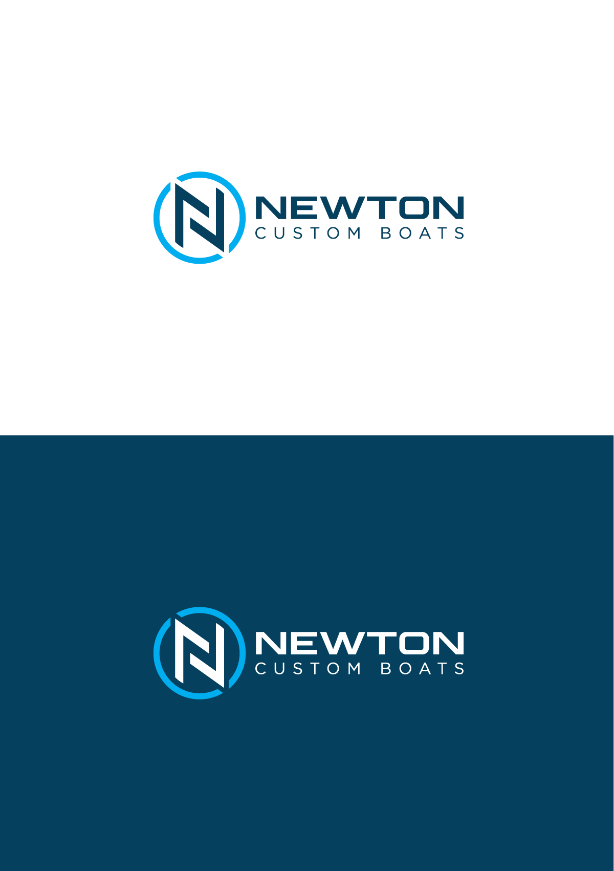 Logo Design by MX-Design for Newton Custom Boats | Design #33518130