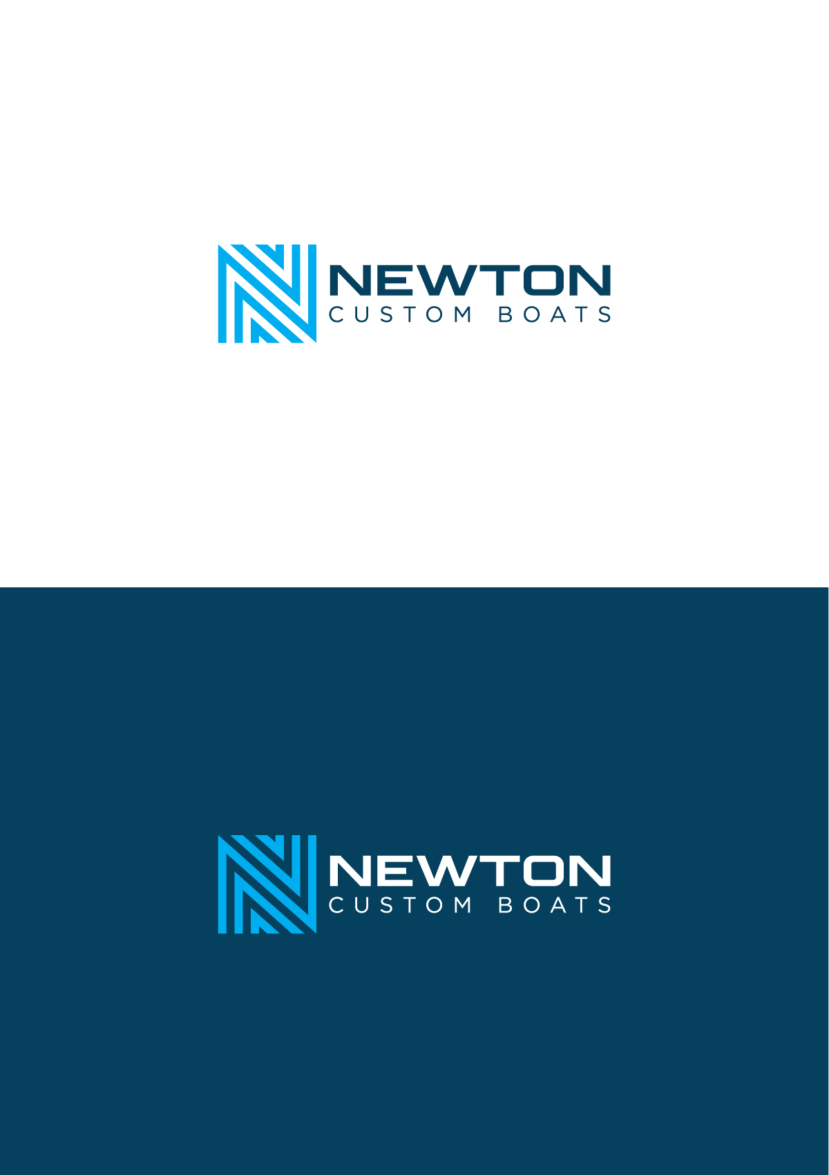 Logo Design by MX-Design for Newton Custom Boats | Design #33518142