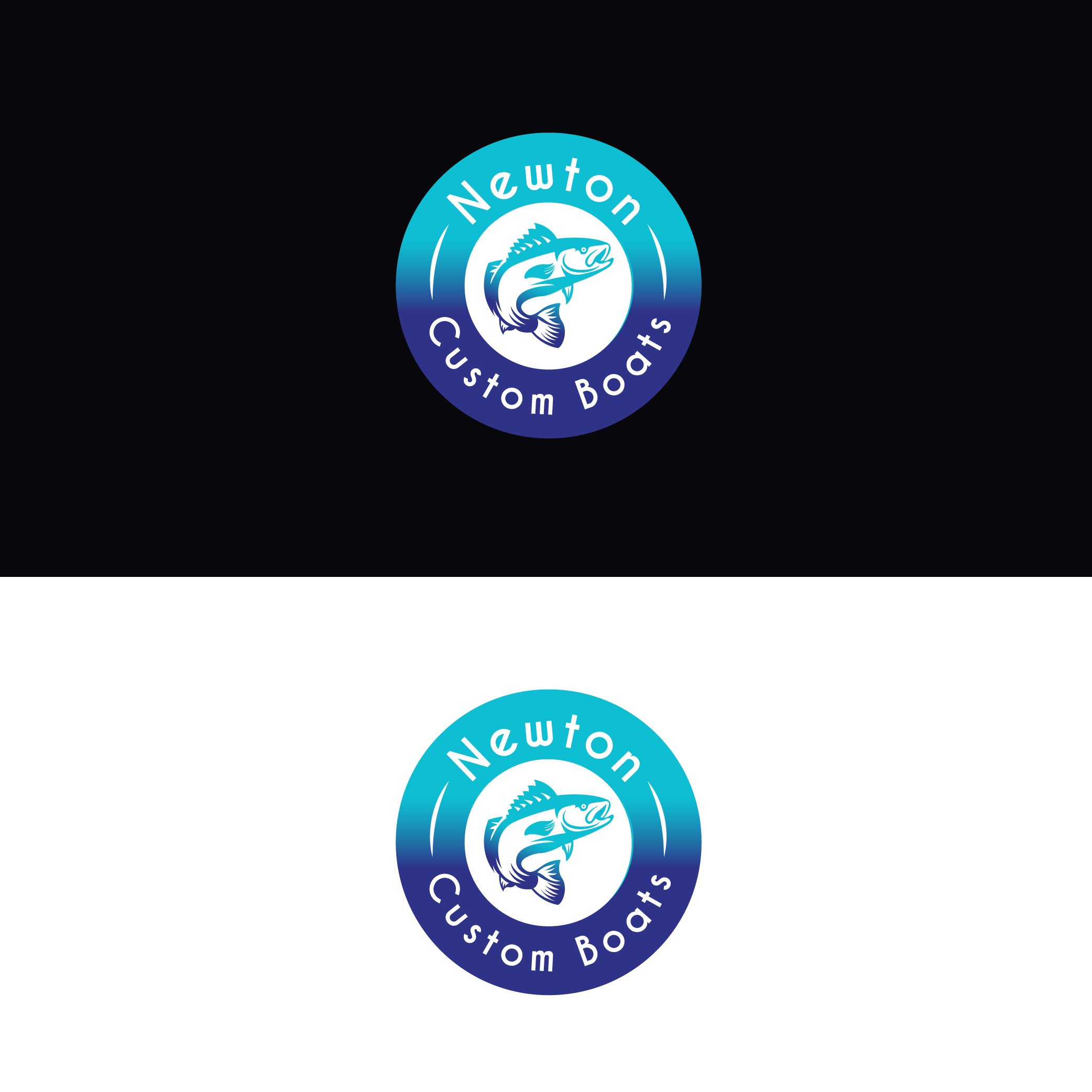 Logo Design by CrewType for Newton Custom Boats | Design #33481963