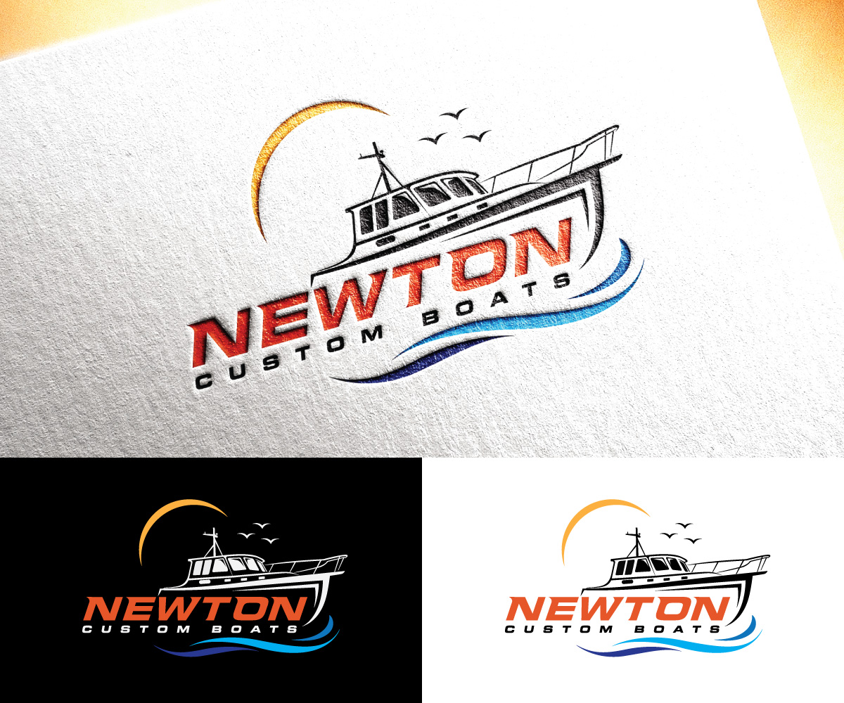 Logo-Design von Dot Design 3 für Newton Custom Boats | Design #33498948