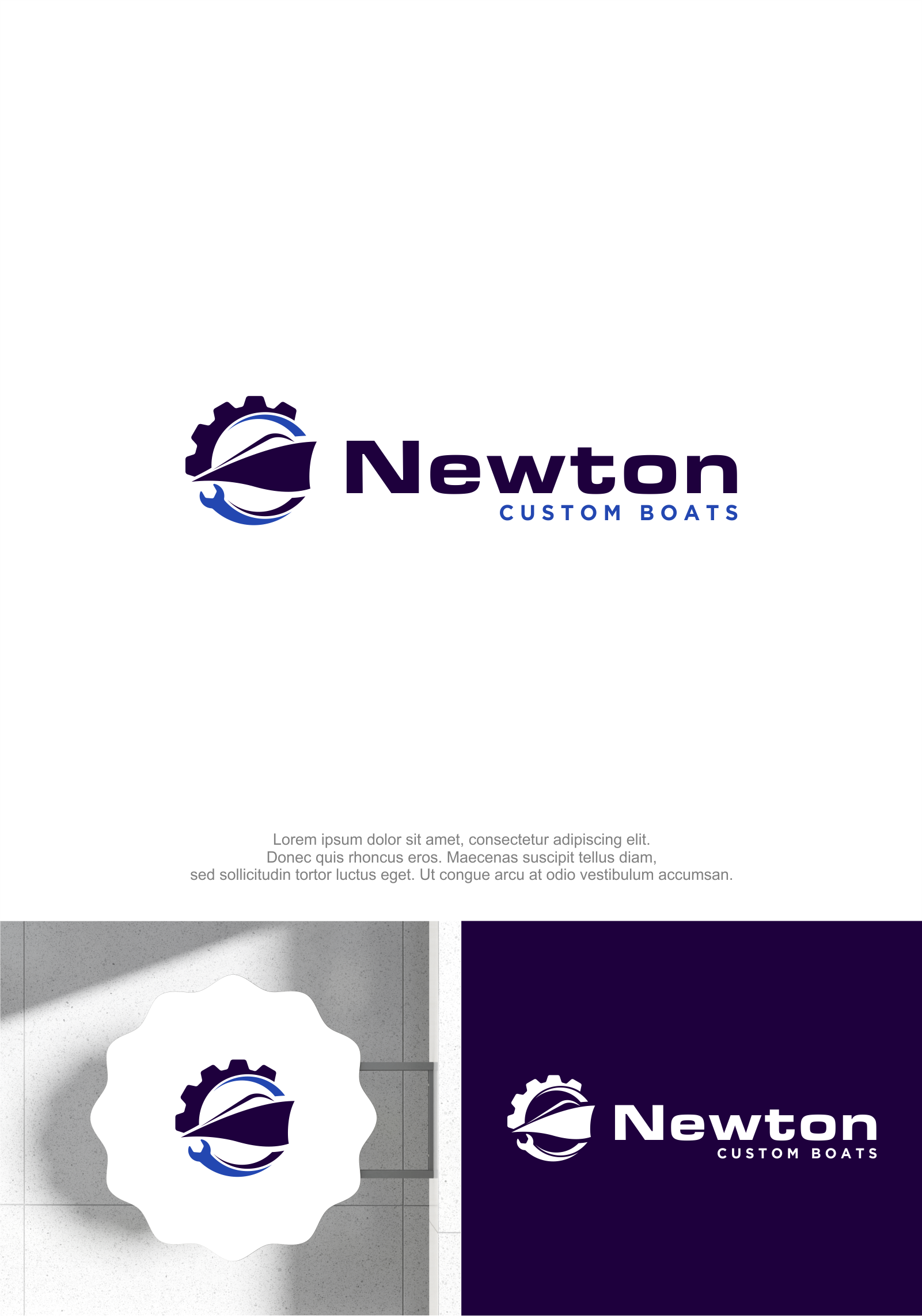 Logo-Design von M.Syaiful Huda für Newton Custom Boats | Design #33481486