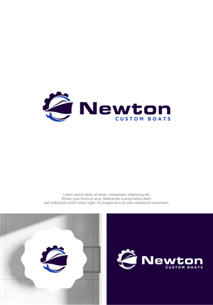 Logo Design by M.Syaiful Huda for Newton Custom Boats | Design: #33481486