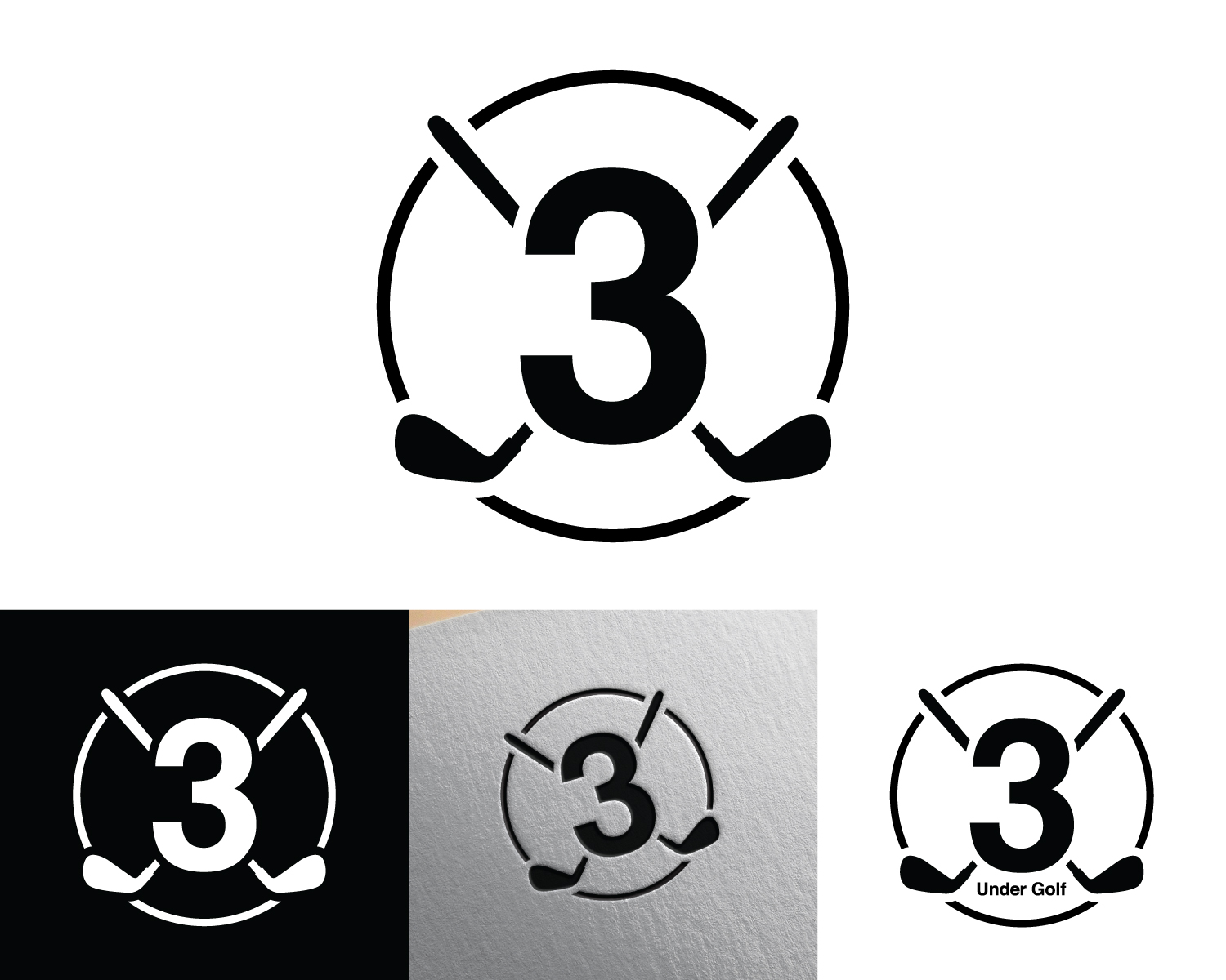 Logo Design by Box Graphic for 3 Under Golf Co | Design #33484515