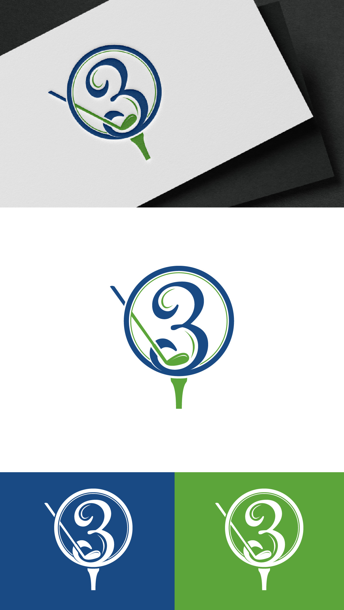 Logo Design by Loknath for 3 Under Golf Co | Design #33483939