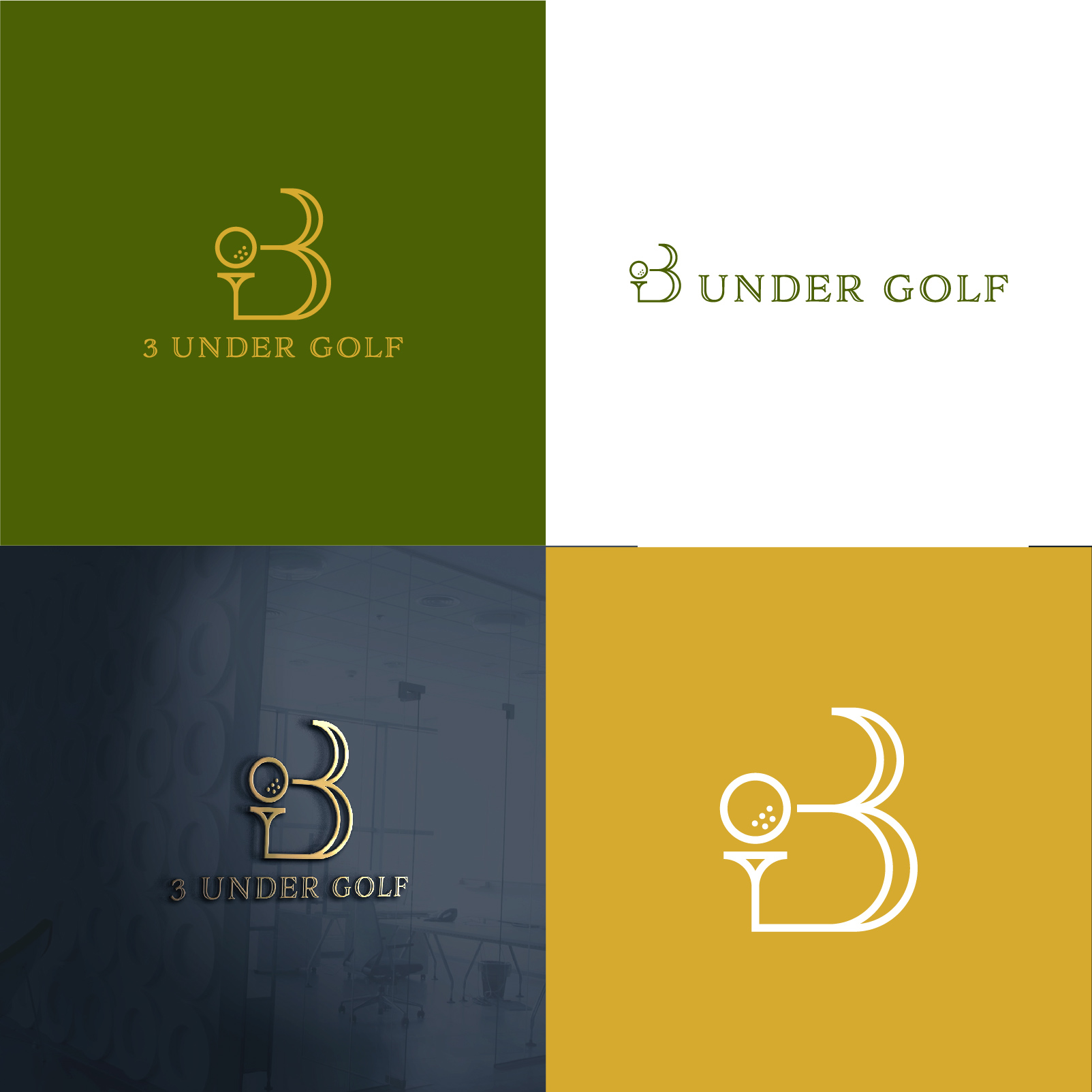 Logo Design by Brandhero for 3 Under Golf Co | Design #33522422