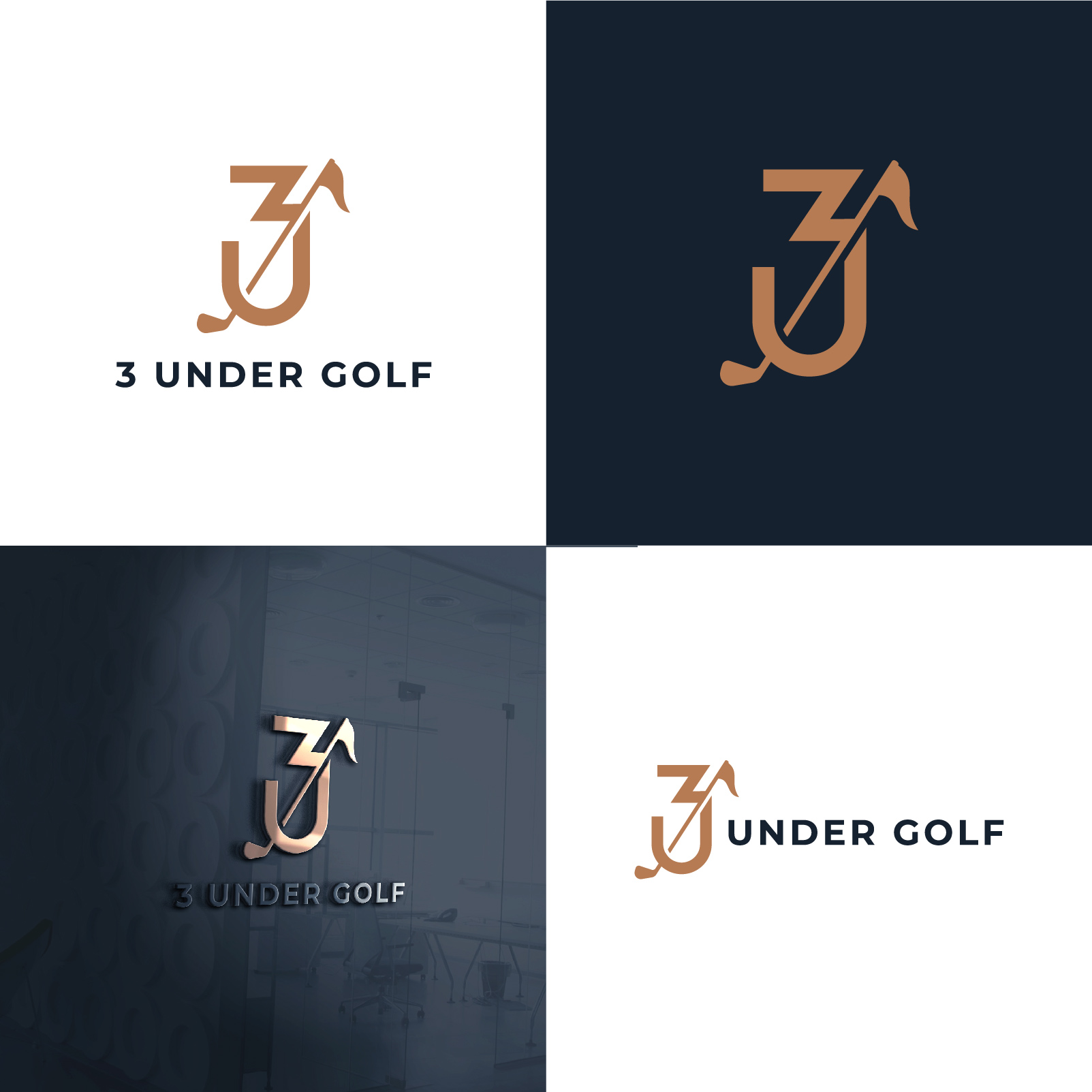 Logo Design by Brandhero for 3 Under Golf Co | Design #33522423