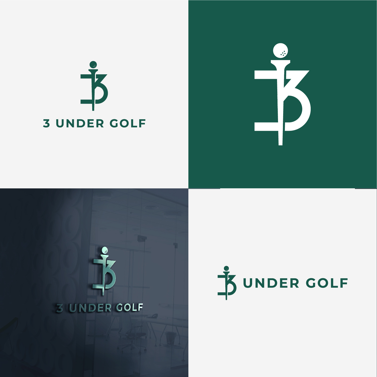 Logo Design by Brandhero for 3 Under Golf Co | Design #33522424