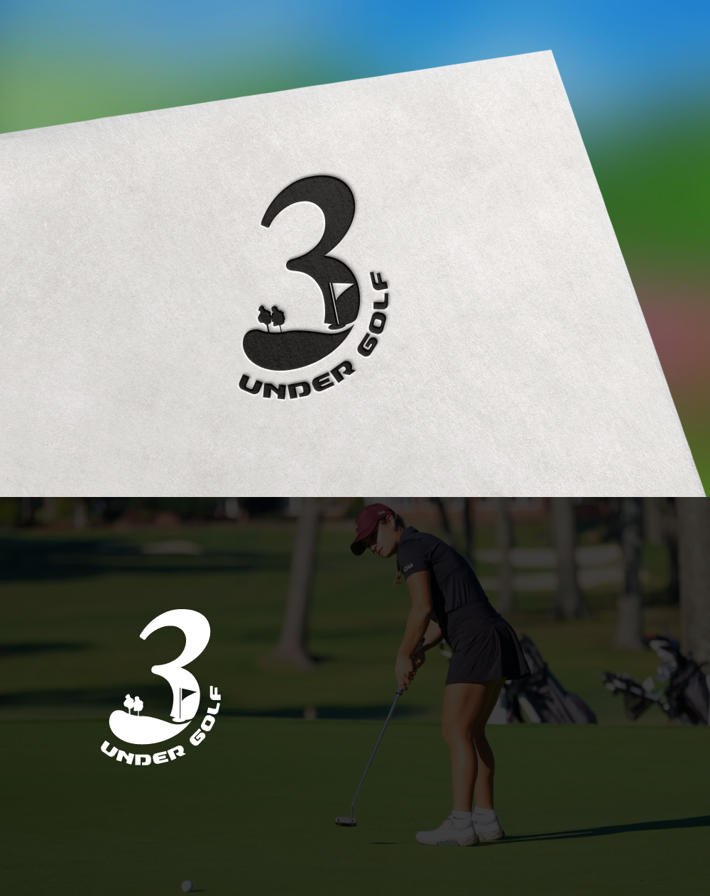 Logo Design by Hamza  Al-Muttalib for 3 Under Golf Co | Design #33488339
