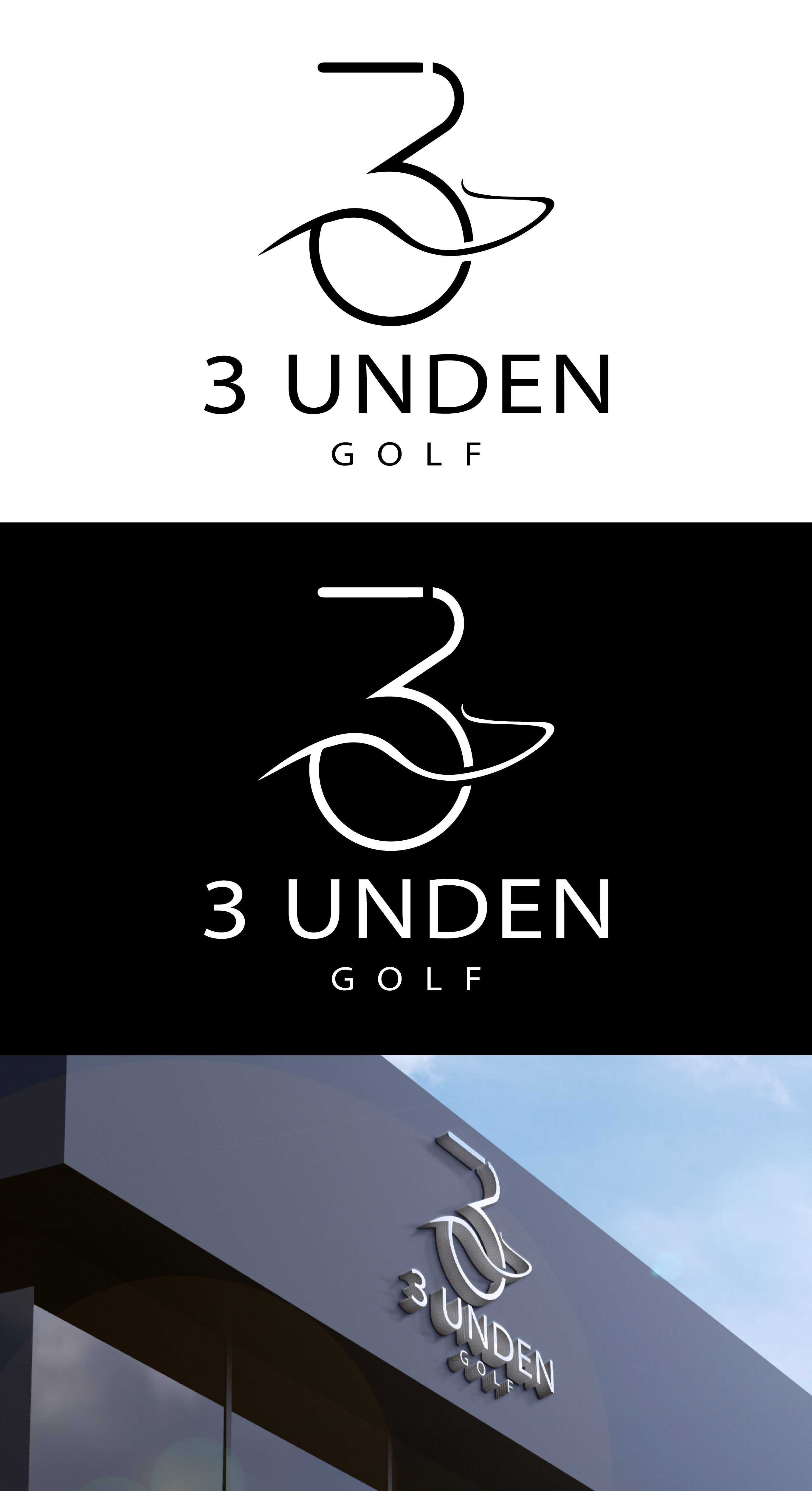 Logo Design by ctoon 2024 for 3 Under Golf Co | Design #33521354