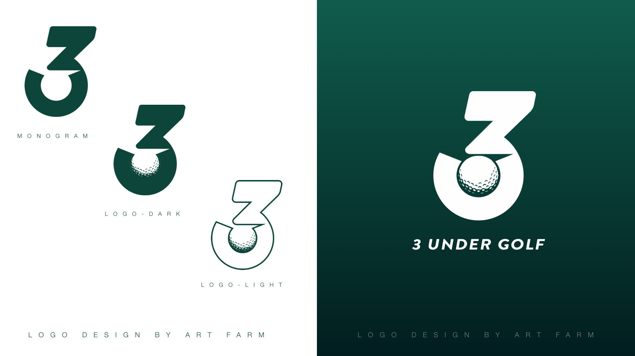 Design de Logo par ArtFarm pour 3 Under Golf Co | Design #33486870
