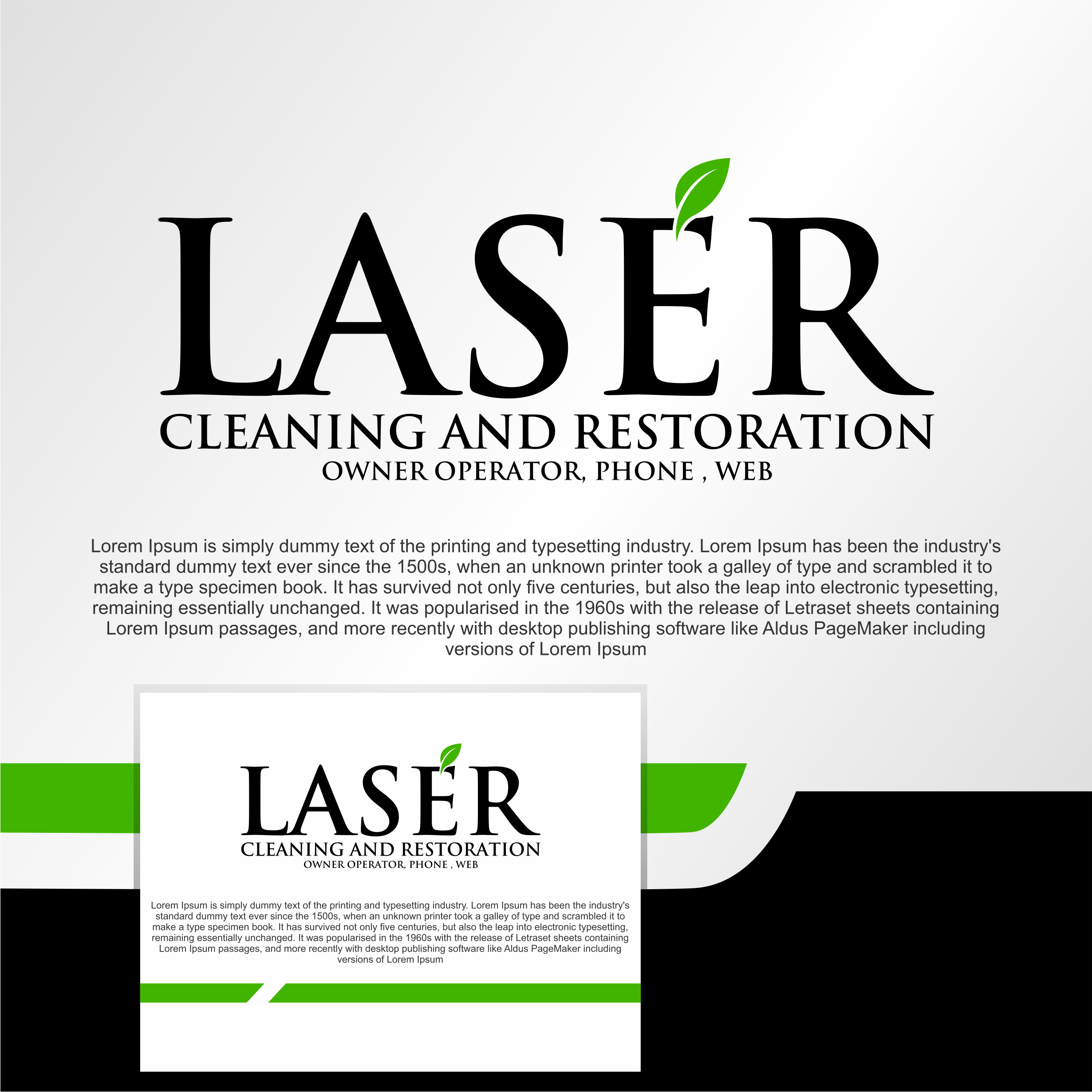 Logo Design by diego costa for Laser Cleaning & Restoration  | Design #33481122