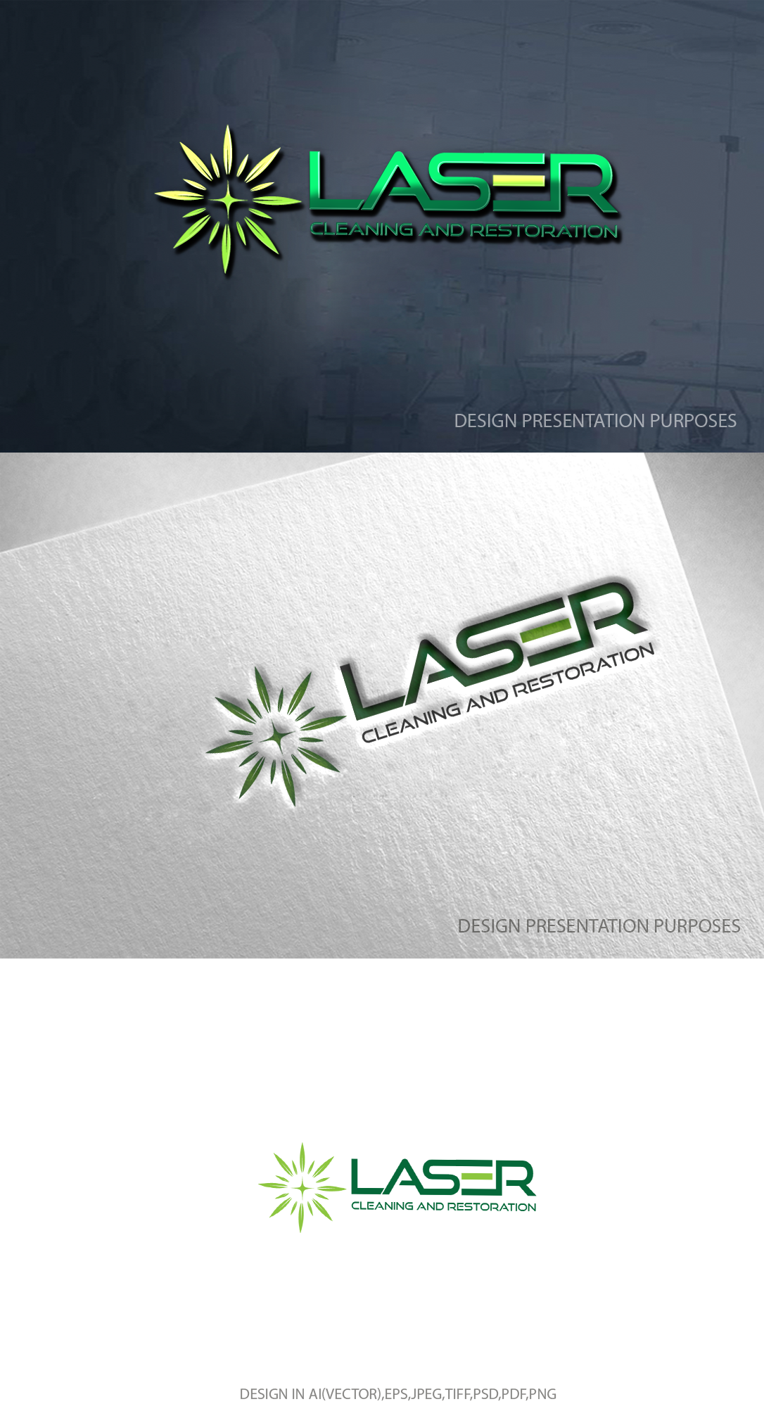 Diseño de Logo por zebronicgraphic para Laser Cleaning & Restoration  | Diseño #33482728