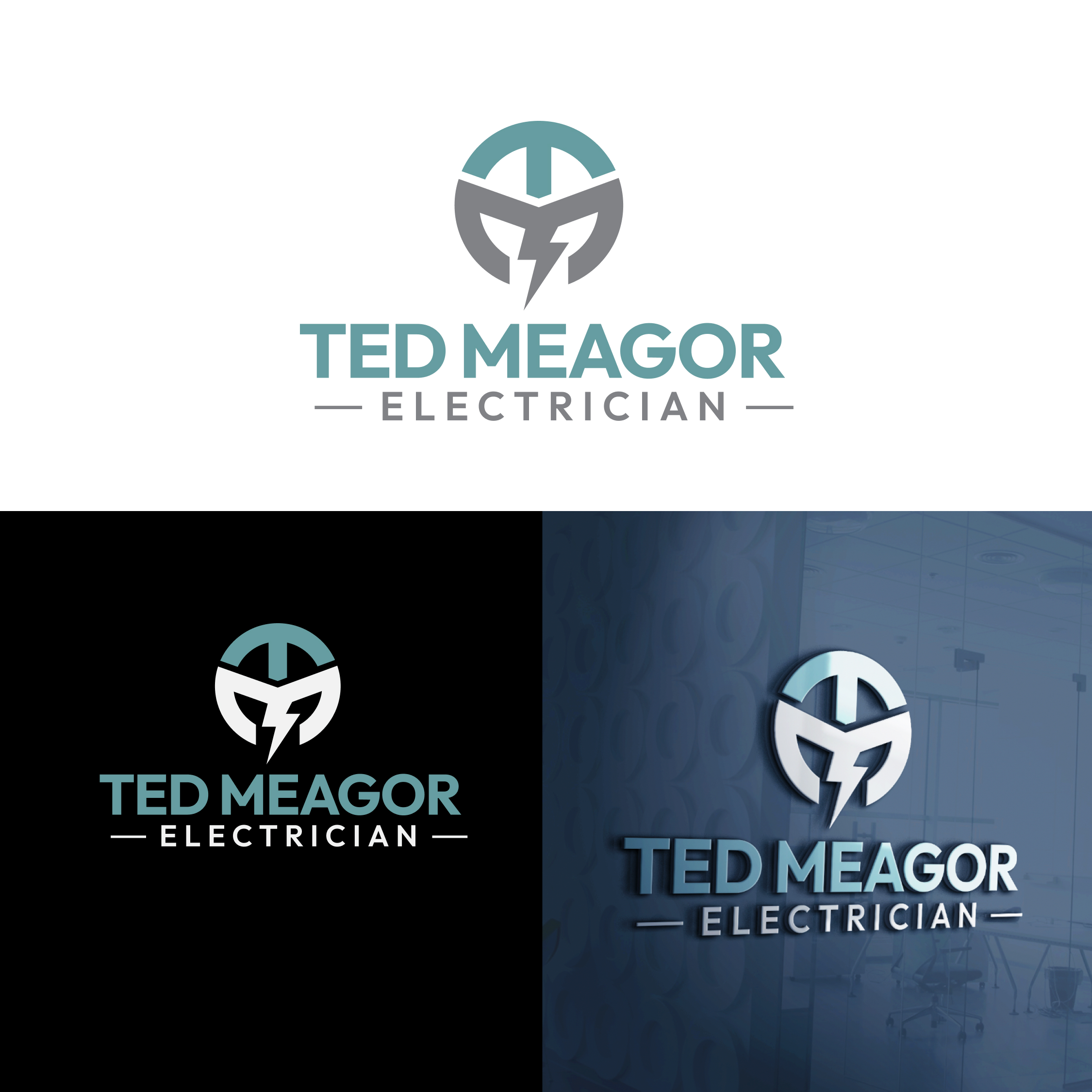 Logo Design by Finley Johnson for Ted Meagor Electrician | Design #33540446