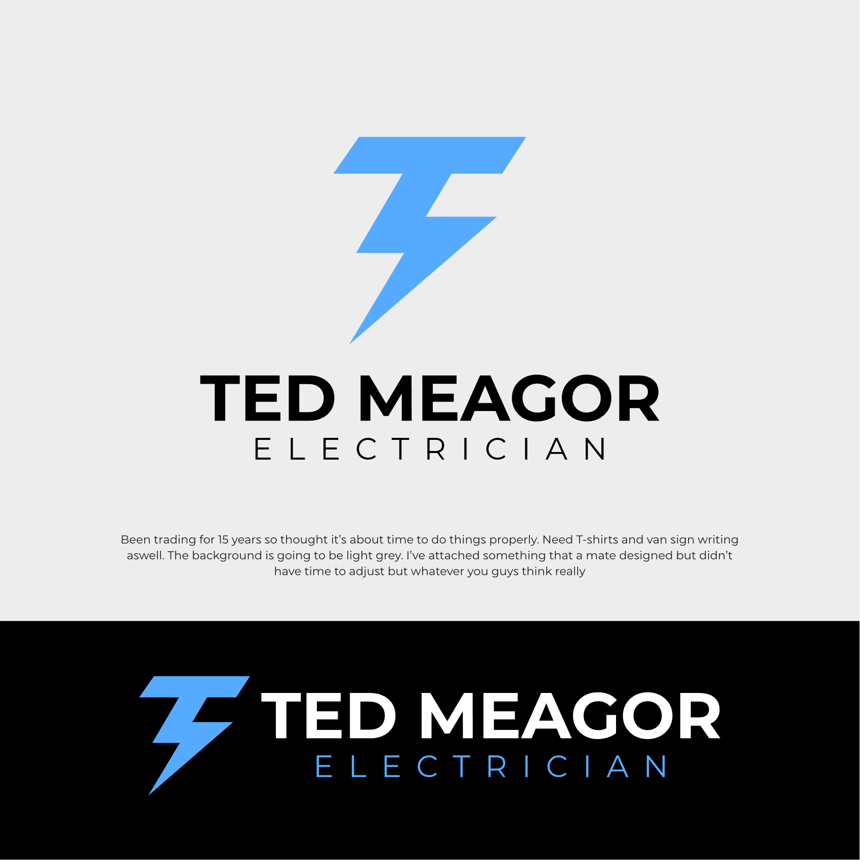 Logo Design by zegafzulfikart for Ted Meagor Electrician | Design #33545115