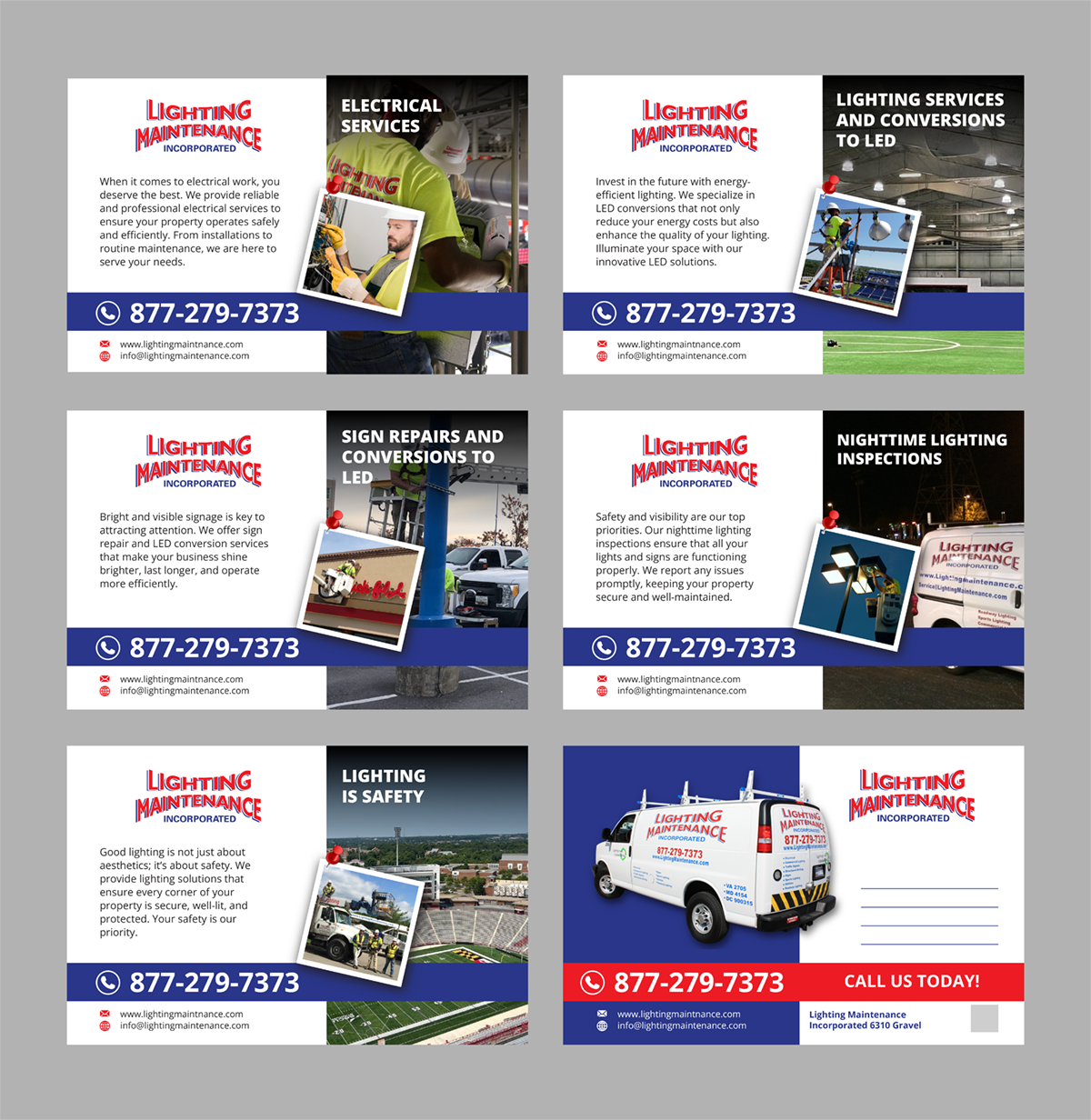Design de Carte Postale par sumdes pour Lighting Maintenance Inc | Design #33541622
