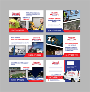 Postcard Design by sumdes for Lighting Maintenance Inc | Design: #33544527