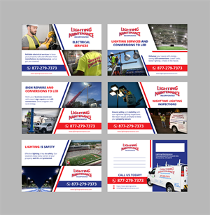 Postcard Design by sumdes for Lighting Maintenance Inc | Design: #33548519