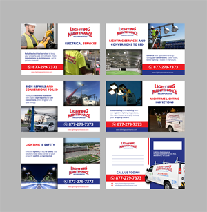 Postcard Design by sumdes for Lighting Maintenance Inc | Design: #33548576