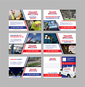 Postcard Design by sumdes for Lighting Maintenance Inc | Design: #33598254