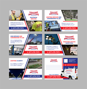 Postcard Design by sumdes for Lighting Maintenance Inc | Design: #33598287