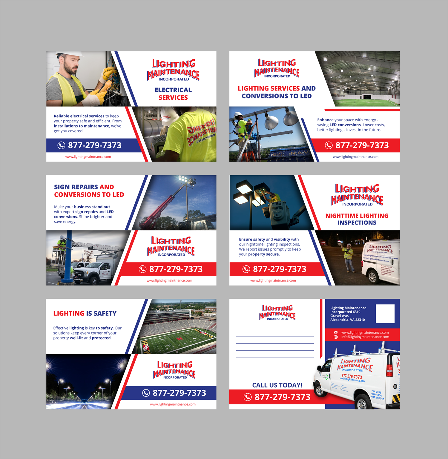 Diseño de Postal por sumdes para Lighting Maintenance Inc | Diseño #33598299