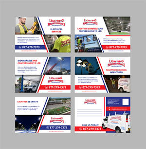Postcard Design by sumdes for Lighting Maintenance Inc | Design: #33598299