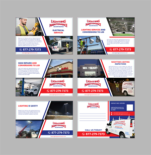 Postcard Design by sumdes for Lighting Maintenance Inc | Design: #33653439