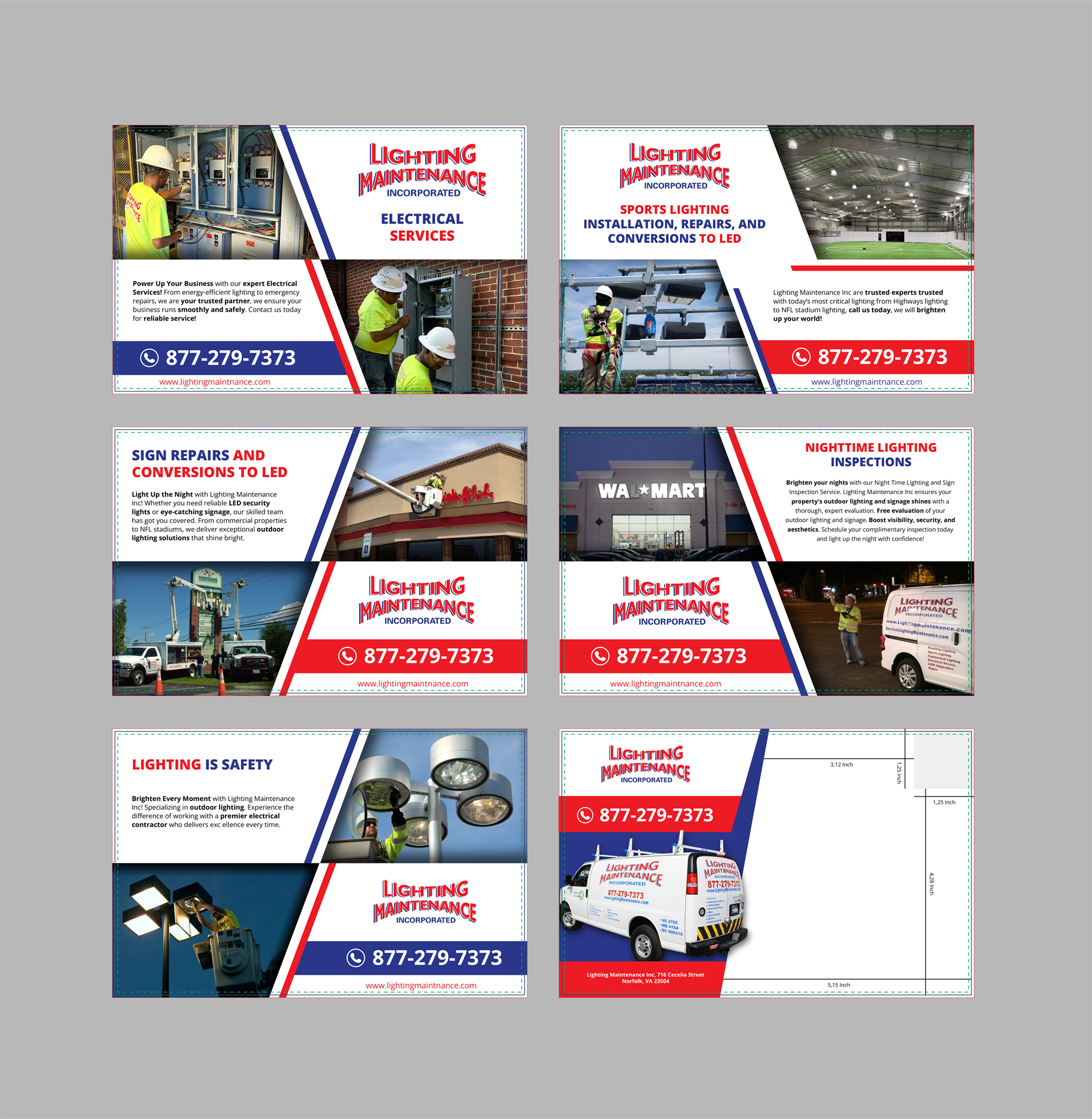 Postcard Design by sumdes for Lighting Maintenance Inc | Design: #33772190