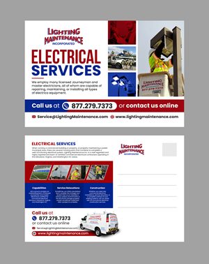 Postcard Design by debdesign for Lighting Maintenance Inc | Design: #33501132