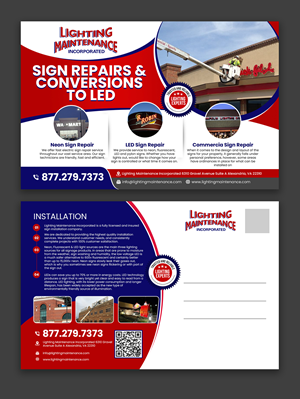 Postcard Design by debdesign for Lighting Maintenance Inc | Design: #33501543