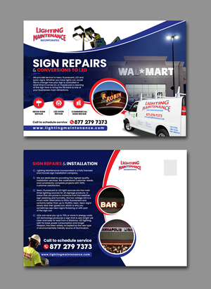 Postcard Design by debdesign for Lighting Maintenance Inc | Design: #33501681