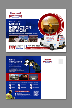 Postcard Design by debdesign for Lighting Maintenance Inc | Design: #33501899