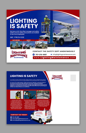 Postcard Design by debdesign for Lighting Maintenance Inc | Design: #33503497