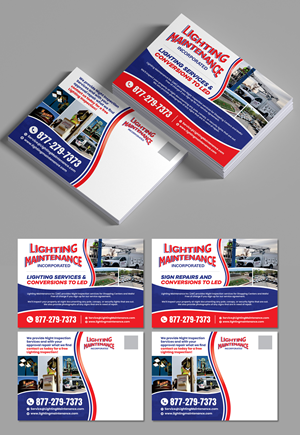 Postcard Design by Dzhafir for Lighting Maintenance Inc | Design: #33501384