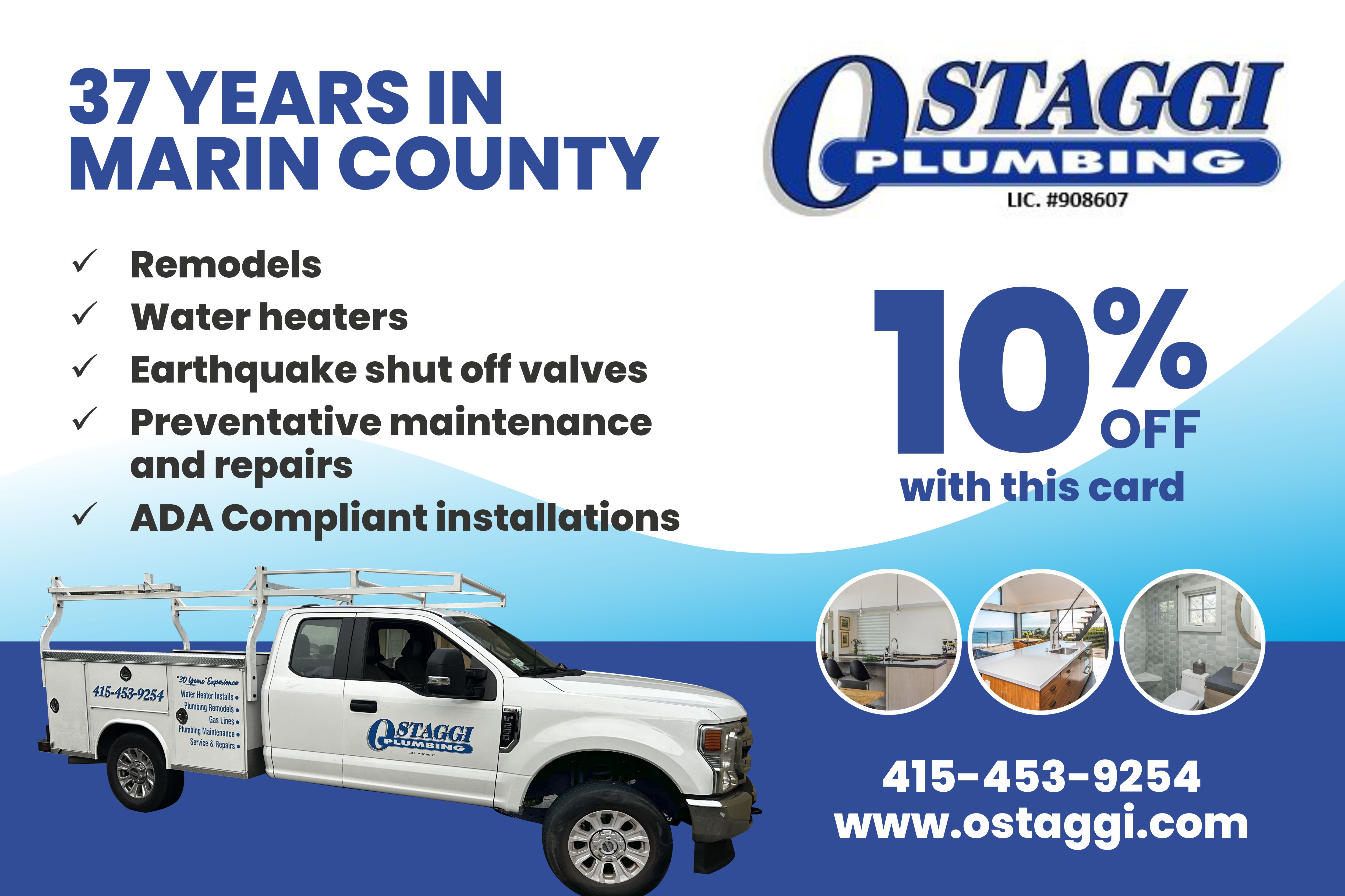Postcard Design by nng for Ostaggi Plumbing | Design #33516537