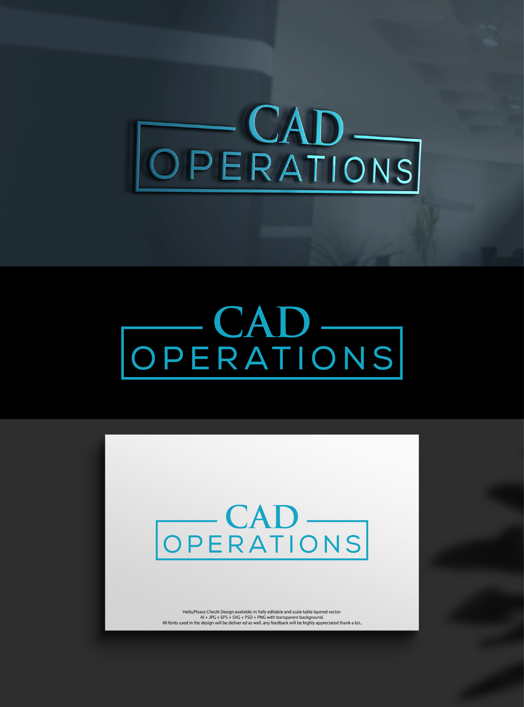 Operations Logo Modern Logo Design for CAD Operations by design wae | Design #33499419