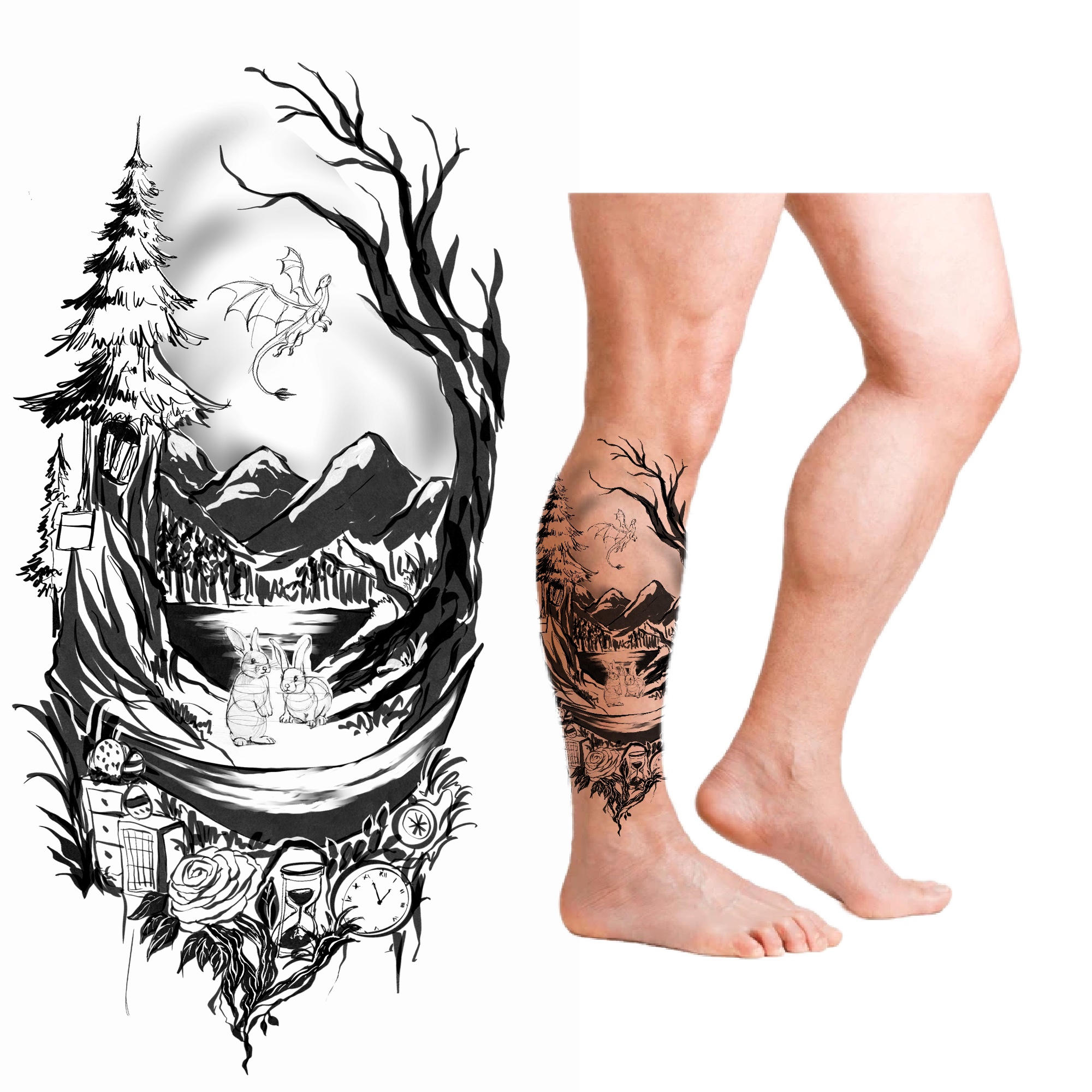 Tattoo Design by bangkat for this project | Design #33585088