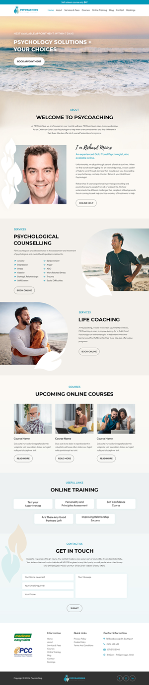Web Design by Starlyn DS for PSYCoaching | Design: #33608832