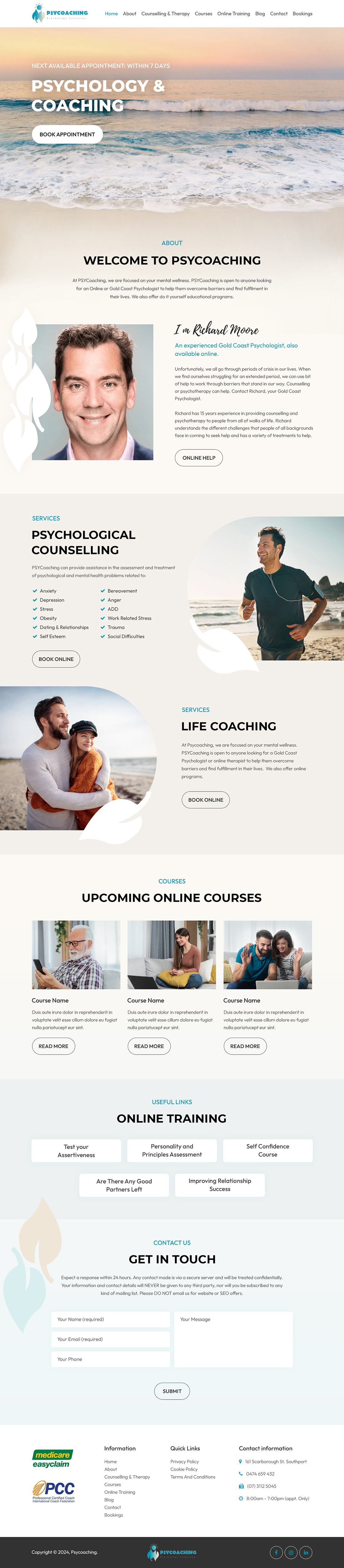 Web Design by Starlyn DS for PSYCoaching | Design #33623516