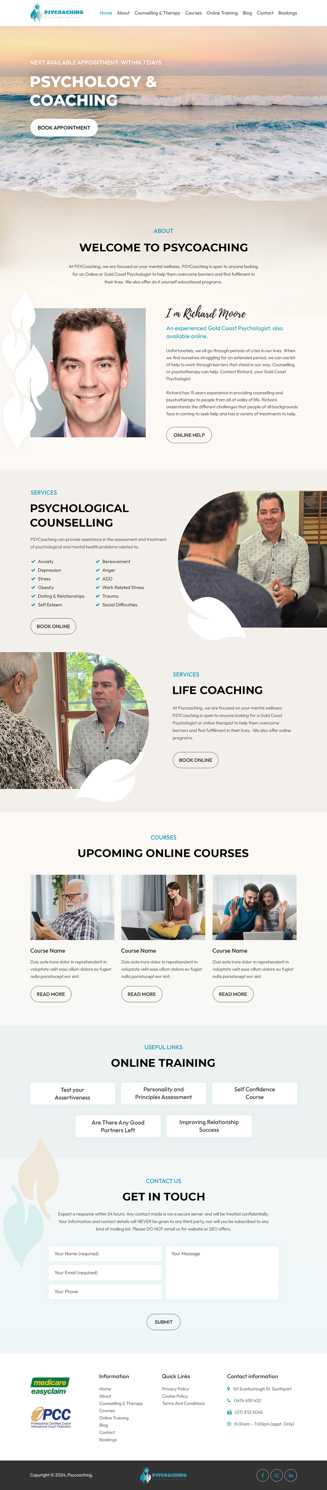 Web Design by Starlyn DS for PSYCoaching | Design #33640837