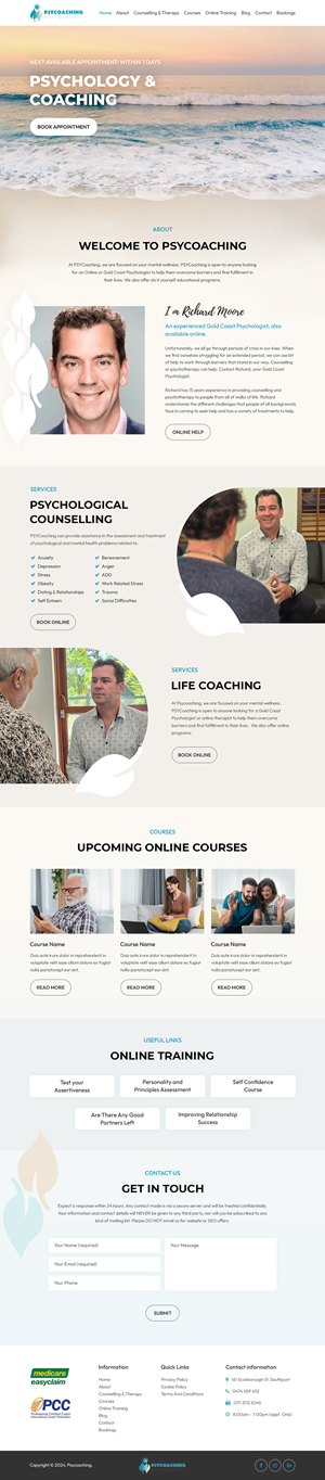 Web Design by Starlyn DS for PSYCoaching | Design: #33640837