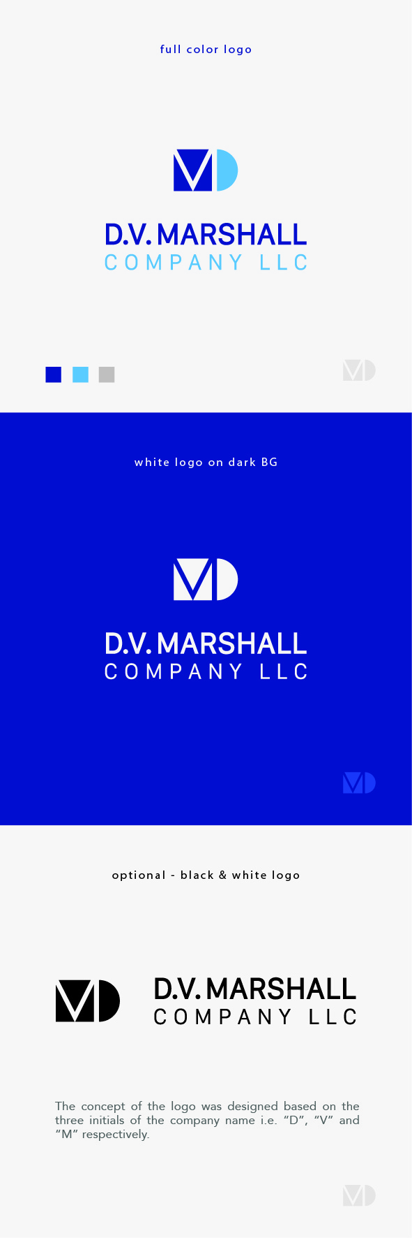 Logo Design by Lammy for D.V. Marshall Company LLC | Design #33509875