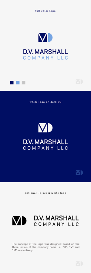 Logo Design by Lammy for D.V. Marshall Company LLC | Design #33509875