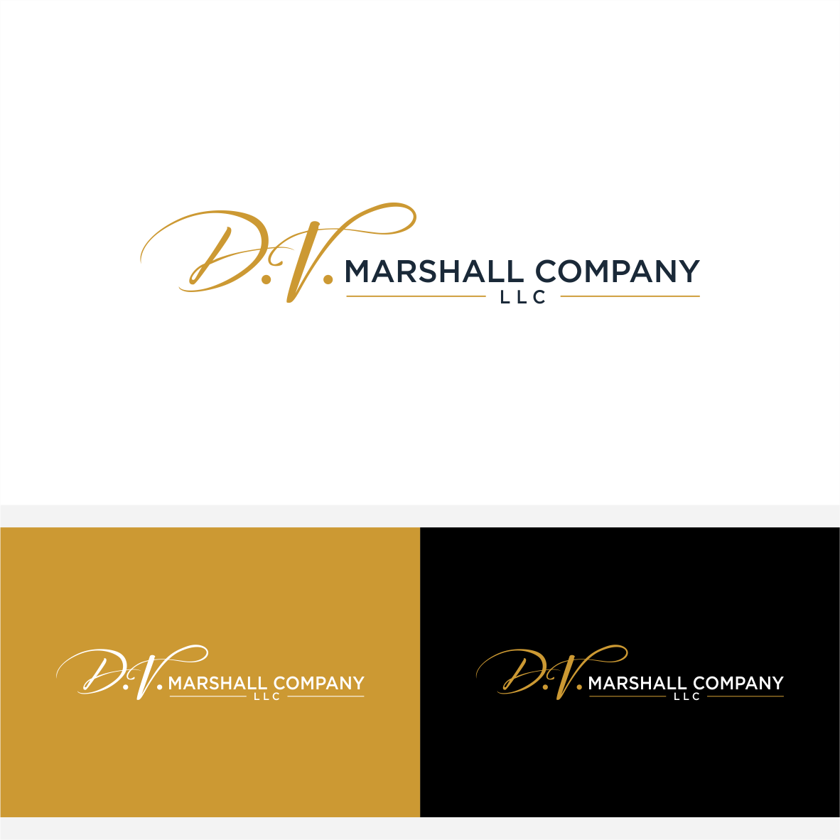 Upmarket, Elegant Logo Design for D.V. Marshall Company LLC by vintana ...